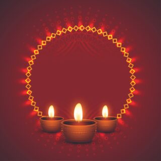 Glowing Diya Wallpaper for Pooja Room