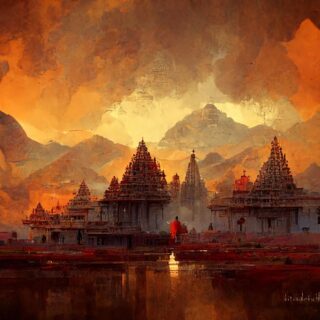 Kashi Wallpaper for Pooja Room