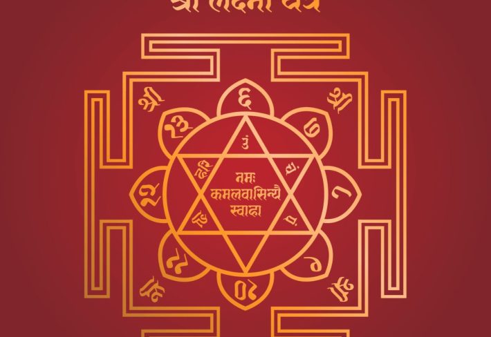 Laxmi Shri Yantra Wallpaper for Pooja Room