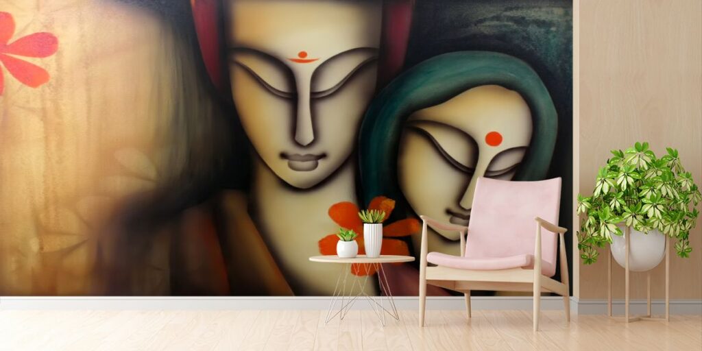 Mesmerizing Radha Krishna Wallpaper for Walls Magic Decor