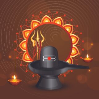 Shiva Linga Wallpaper for Pooja Room