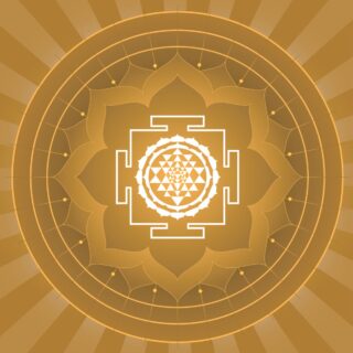 Spiritual Shree Yantra Lotus Design