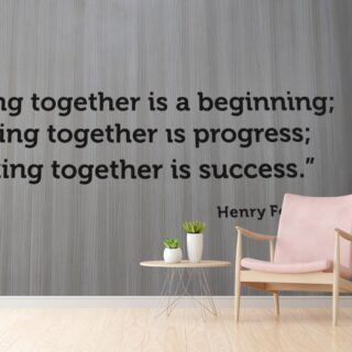 Quote By Henry Ford, Motivational Wallpaper for Wall