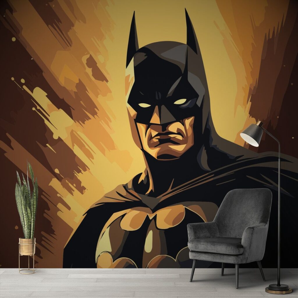 Noir Knight Ascends, Batman Wall Painting, Wall Mural Magic Decor