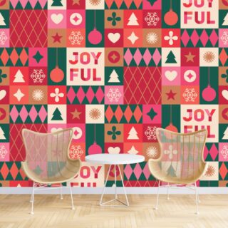 Christmas Icons Elements Decor Wallpaper