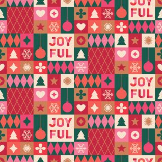 Christmas Icons Elements Decor Wallpaper