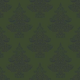 Damask Style Christmas Tree Decor Wallpaper