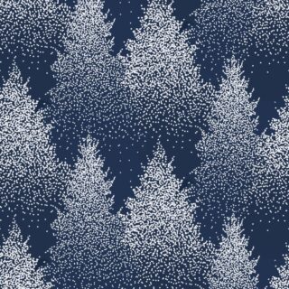 Snow Christmas Tree Pattern Wallpaper for Decoration