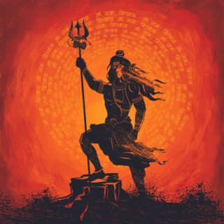 Bhagwan Shiva With Om Namah Shivay in Background Wallpaper for Wall