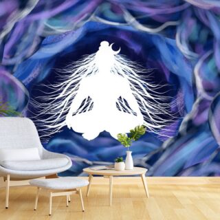 Lord Shiva Digital Art Style Wallpaper for Wall