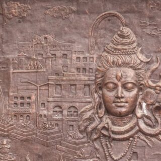 Wall Painting Style Wallpaper of Bhagwan Shiva