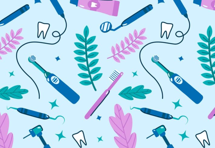 Seamless Dental Clinic Wall Art