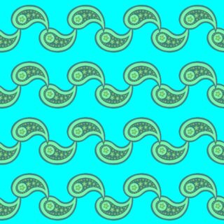 Abstract Waves-Paisley Dreams Wallpaper for Wall