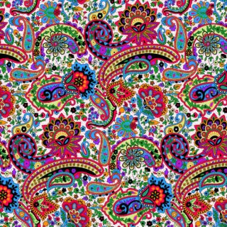 Colorful Traditional Paisely Pattern Wallpaper for Wall