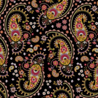 Ethnic Paisely Pattern Wallpaper for Wall