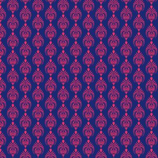 Vibrant Pink and Blue Color Indian Paisely Pattern Wallpaper for Wall