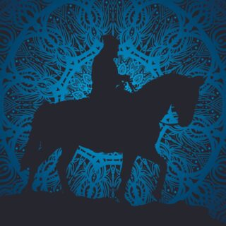 Chhatrapati Shivaji Maharaj Wallpaper With Blue Mandala Background for Wall