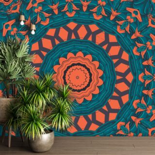 Ethnic Boho Art Mandala Wallpaper for Wall