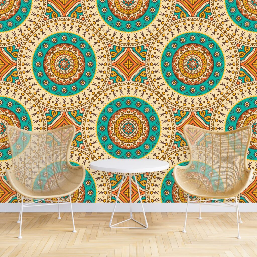 Seamless Mandala Pattern Wallpaper for Wall - Magicdecor®