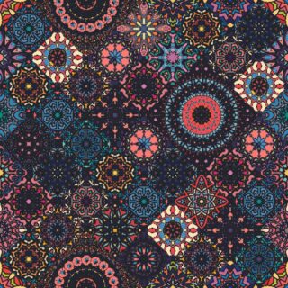 Vintage Mandala Style Floral Wallpaper for Wall