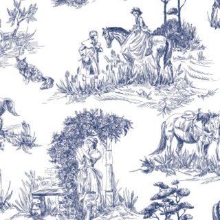 Luxury French Painting Canvas Living Room Wallpaper