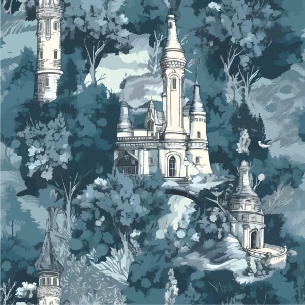 Mystical Mural Modern Wallpaper for Drawing Room - Magic Decor