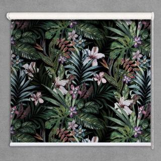 Green Meadows Floral Roller Blinds for Windows