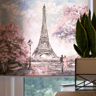 Vintage Paris Floral Charm Roller Blinds
