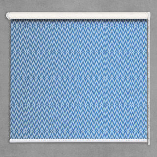 Geometric Blues Blue Roller Blind for office window