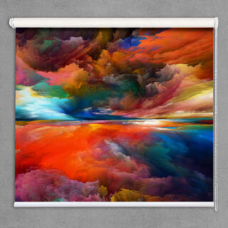 Chroma Cloudscape Colorful Sky Roller Blinds for Window