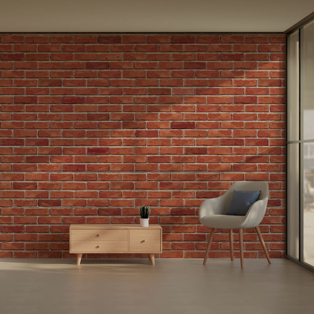 Classic Red Brick Wallpaper Roll Magic Decor