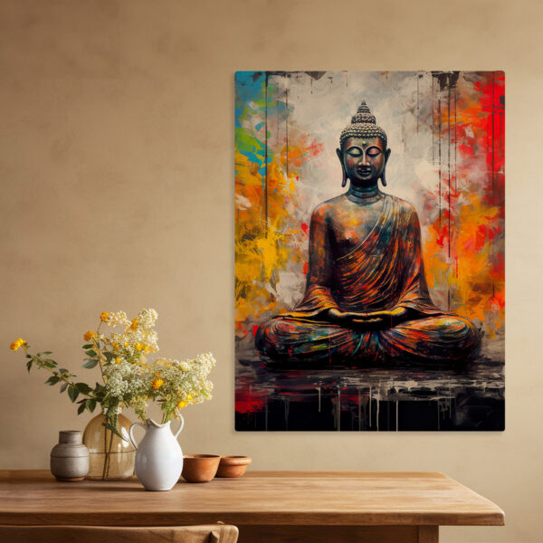 Painting Of Buddha On Canvas