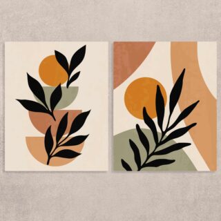 Beautiful Boho Canvas Painting Set of 2