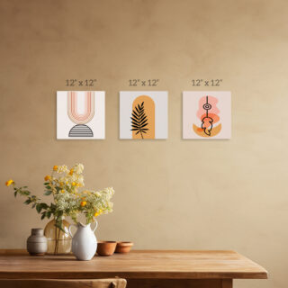 Bohemian Canvas Wall Art Painting Set of 3