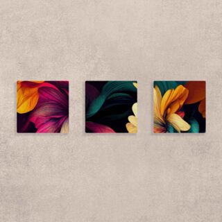 Blossom Elegance Floral Canvas Wall Art Set of 3