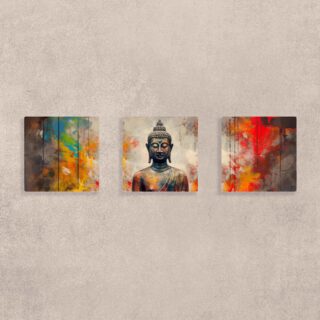 Buddha Serenity Canvas Wall Art Set of 3