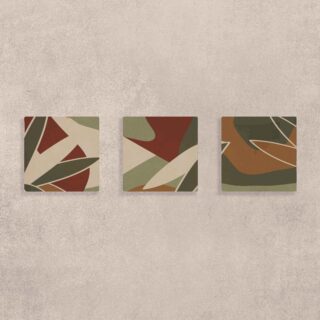 Botanical Reverie Canvas Wall Art Painting Set of 3