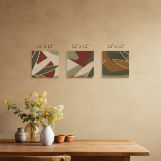 Botanical Reverie Canvas Wall Art Painting Set of 3