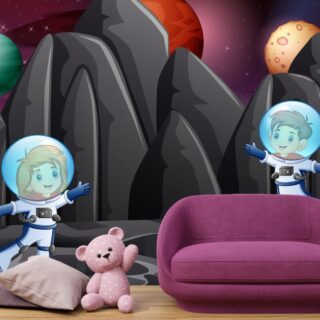 Astronaut Kids Inspiring Wallpaper for Kids