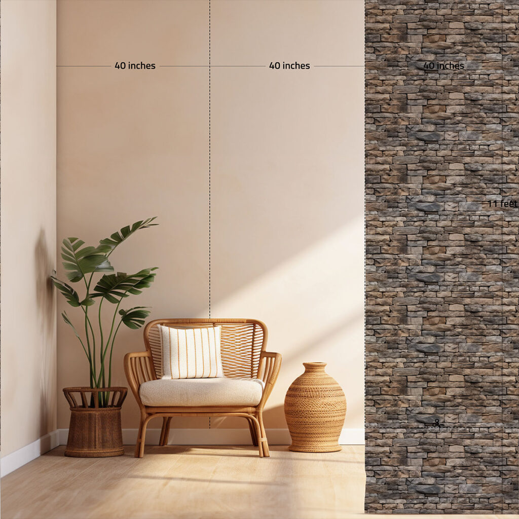 Castle Stone Wall Texture Wallpaper for Wall - Magic Decor