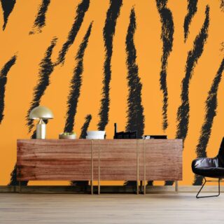 Royal Bengal Tiger Skin Pattern Wallpaper for Wall