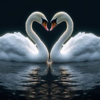 Symphony of Swans Wallpaper Mural