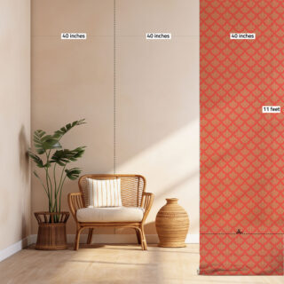 Red Damask Wallpaper for Wall Size