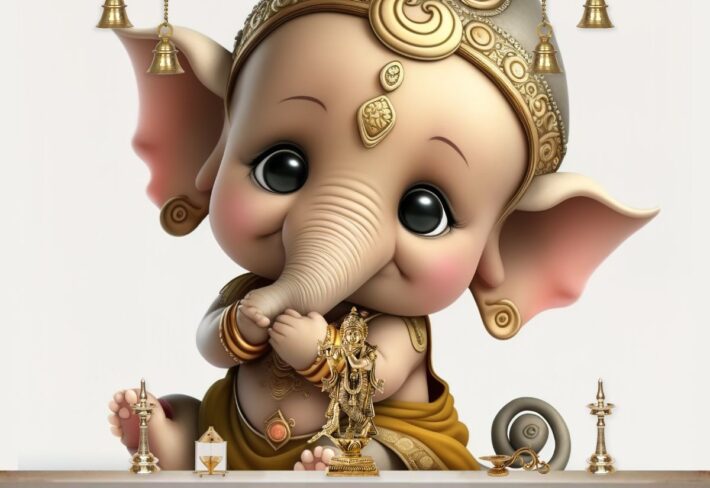 Shop Ganesh Wallpaper HD 3D From 99 sq Ft