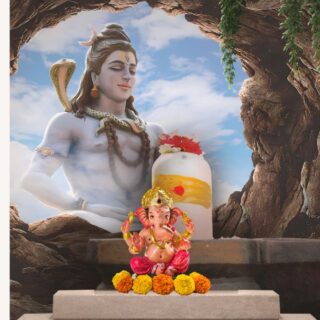 Mahadev Sharnam, 3d Shiva Linga Wallpaper for Pooja Room
