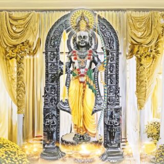 Ram ji Baal Roop Ayodhya Mandir Wallpaper for Home