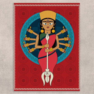 Durga Ma Painting on Canvas