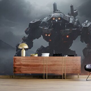 Cyborg The Giant War Robot Wallpaper for Gamers Room