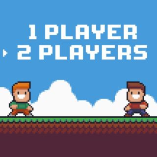 Old Style 2D Pixel Game Art Wallpaper for Wall