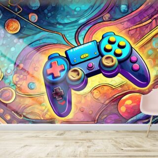 Colorful Gaming Console Wallpaper for Gamers